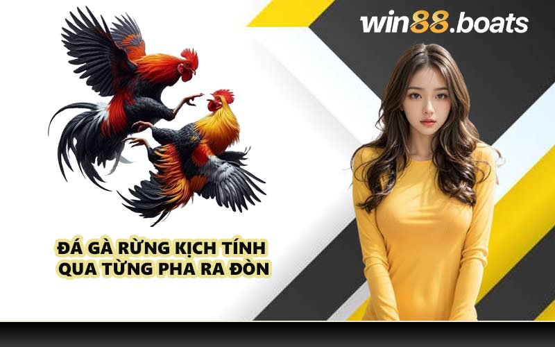 Đá Gà Rừng kịch tính qua từng pha ra đòn